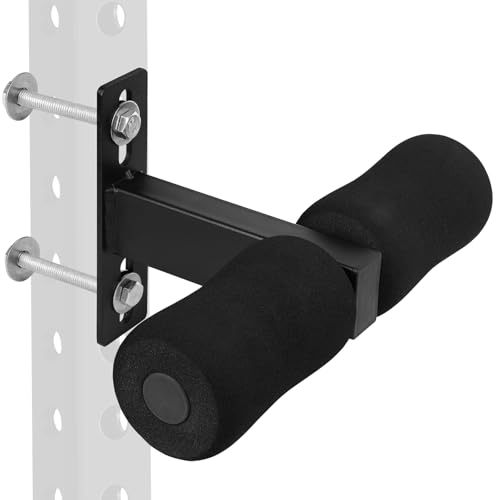WYGVNR Nordic Hamstring Curl Squat Rack Attachment, Sit Up Assistant Device Abdominal Core Workout, Bulgarian Split Squats, for Power Rack Power Cage - Image 1
