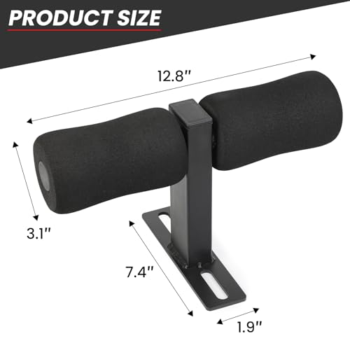 WYGVNR Nordic Hamstring Curl Squat Rack Attachment, Sit Up Assistant Device Abdominal Core Workout, Bulgarian Split Squats, for Power Rack Power Cage - Image 3