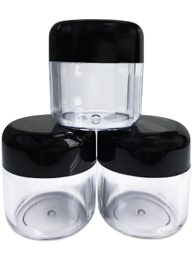 Pana Beauticom 42 Pieces 30 Gram 30 ML (1 Ounce) Round Clear Jars with Black Screw Cap Lid for Lip Gloss, Lip Balm, Hand Butter, Beard Wax, Scrubs, Lotions - BPA Free - Image 4