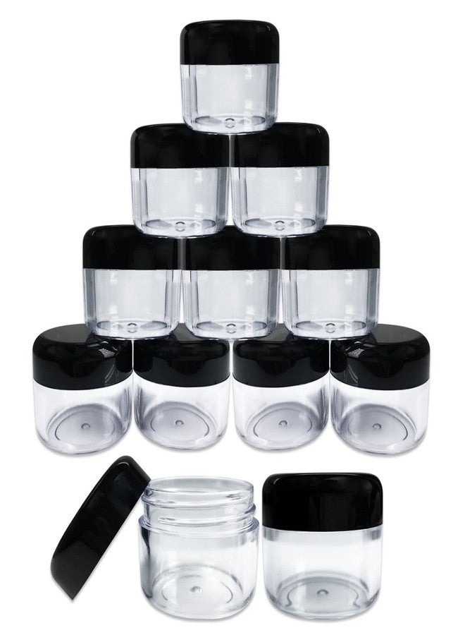 Pana Beauticom 42 Pieces 30 Gram 30 ML (1 Ounce) Round Clear Jars with Black Screw Cap Lid for Lip Gloss, Lip Balm, Hand Butter, Beard Wax, Scrubs, Lotions - BPA Free - Image 2
