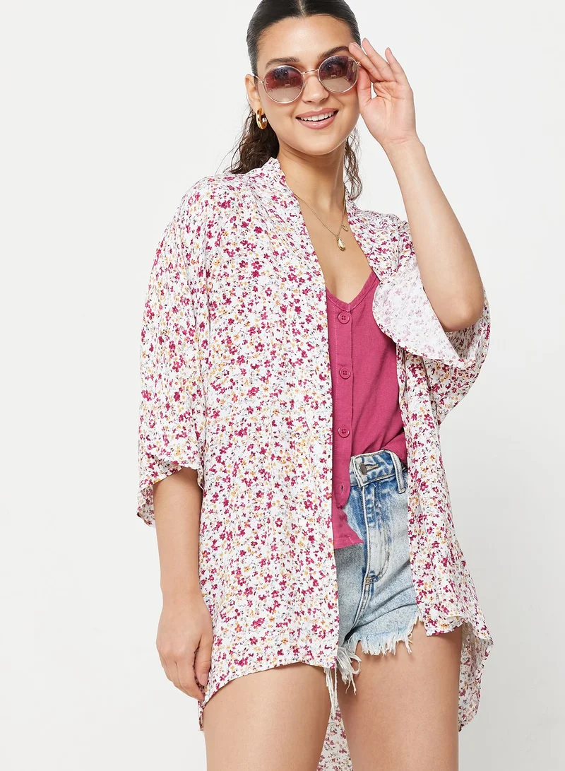 Cotton On High Low Printed Kimono