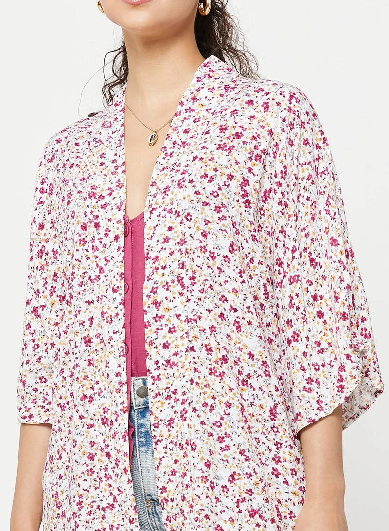 Cotton On High Low Printed Kimono