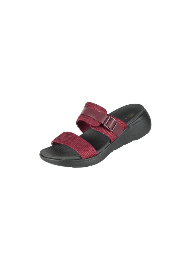 ZAYNA 221-263 Zayna Ladies Casual Sandals 23ABT531 Bordo  - Image 1