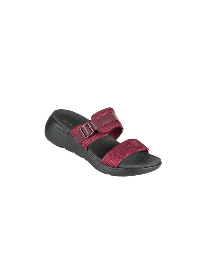 ZAYNA 221-263 Zayna Ladies Casual Sandals 23ABT531 Bordo  - Image 2