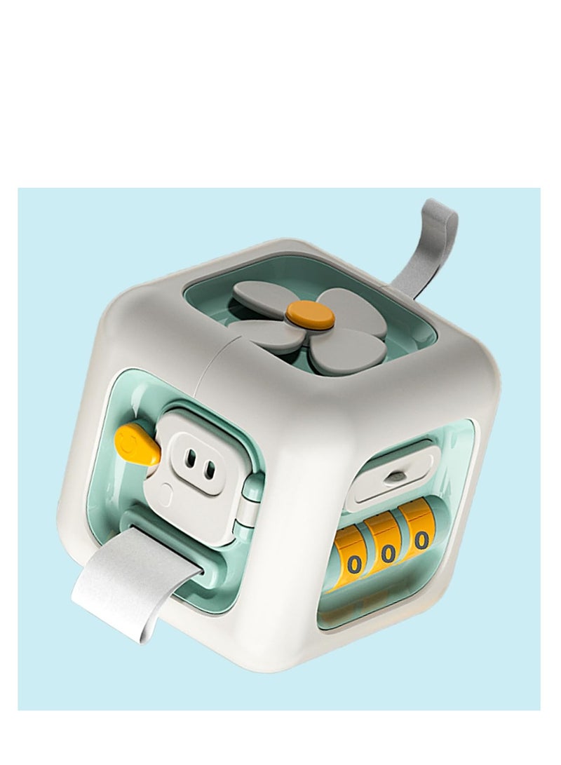 كيو زد ألعاب مونتيسوري للأطفال، ألعاب المكعبات المزدحمة، ألعاب حسية للسفر للأطفال الصغار من عمر 1 إلى 3 سنوات، تعلم المهارات الحركية الدقيقة، هدايا عيد الميلاد الأول للأولاد والبنات من عمر 18 شهرًا فما فوق (أخضر) - Image 5