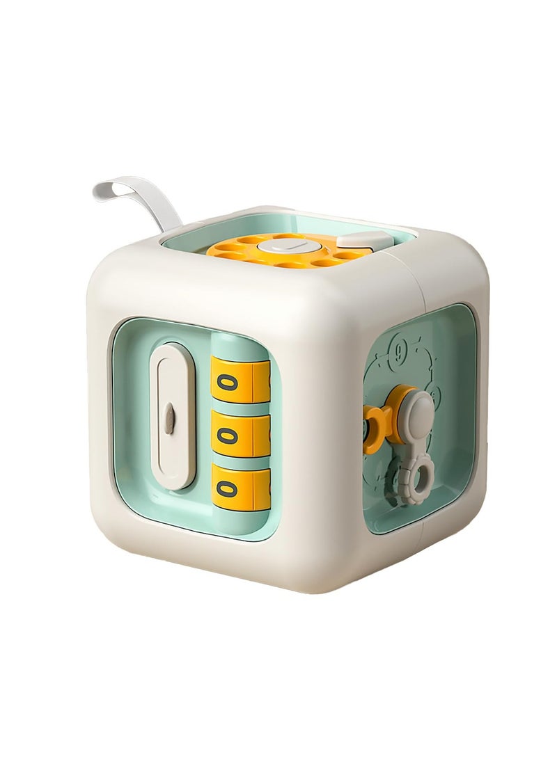 كيو زد ألعاب مونتيسوري للأطفال، ألعاب المكعبات المزدحمة، ألعاب حسية للسفر للأطفال الصغار من عمر 1 إلى 3 سنوات، تعلم المهارات الحركية الدقيقة، هدايا عيد الميلاد الأول للأولاد والبنات من عمر 18 شهرًا فما فوق (أخضر) - Image 3