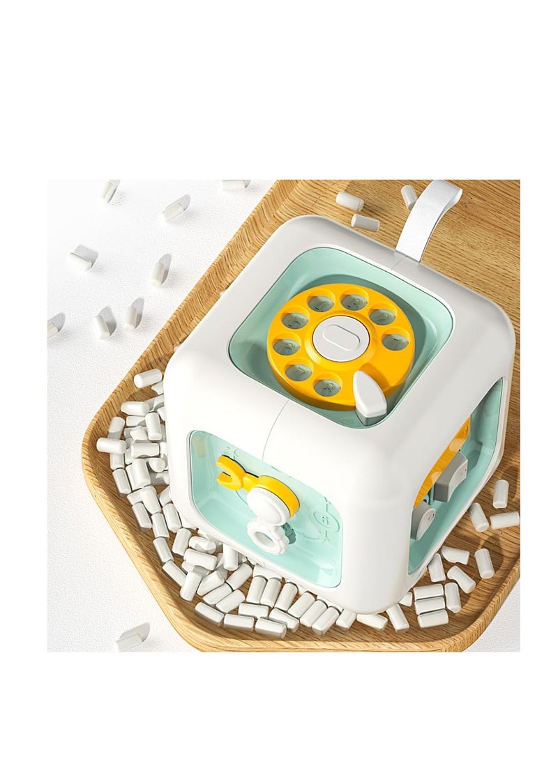 كيو زد ألعاب مونتيسوري للأطفال، ألعاب المكعبات المزدحمة، ألعاب حسية للسفر للأطفال الصغار من عمر 1 إلى 3 سنوات، تعلم المهارات الحركية الدقيقة، هدايا عيد الميلاد الأول للأولاد والبنات من عمر 18 شهرًا فما فوق (أخضر) - Image 2