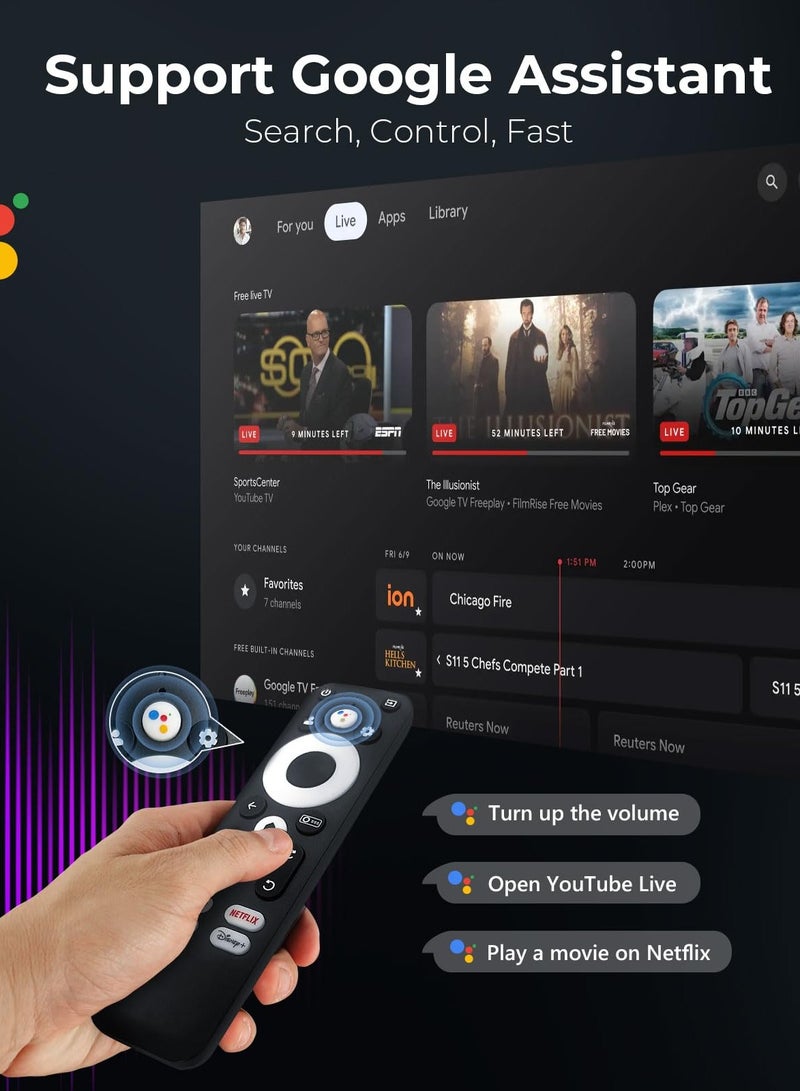 Joshberg 4K Smart Projector with WiFi6 and Bluetooth, 10,000+ Apps, Portable Proyector, 1080P Audio Phone Movie Home, 180° Stand & 300 ''Display, 1200 ANSI/Google Store/Voice Control - Image 3