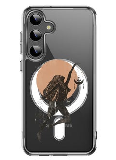 Magnetic Case for Samsung Galaxy S24 6.2-inch Compatible with MagSafe Wireless Charging, Shockproof Phone Bumper Cover Libra