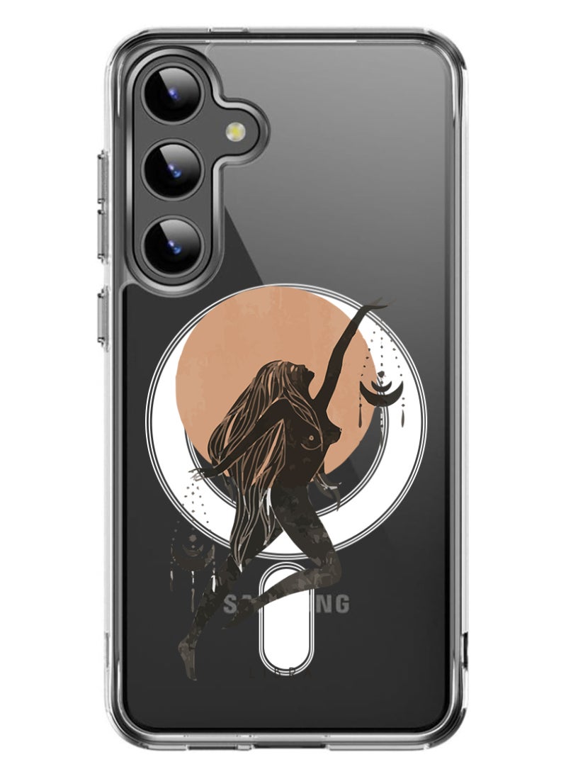 Theodor - Magnetic Case for Samsung Galaxy S24 6.2-inch Compatible with MagSafe Wireless Charging, Shockproof Phone Bumper Cover Libra - Image 1