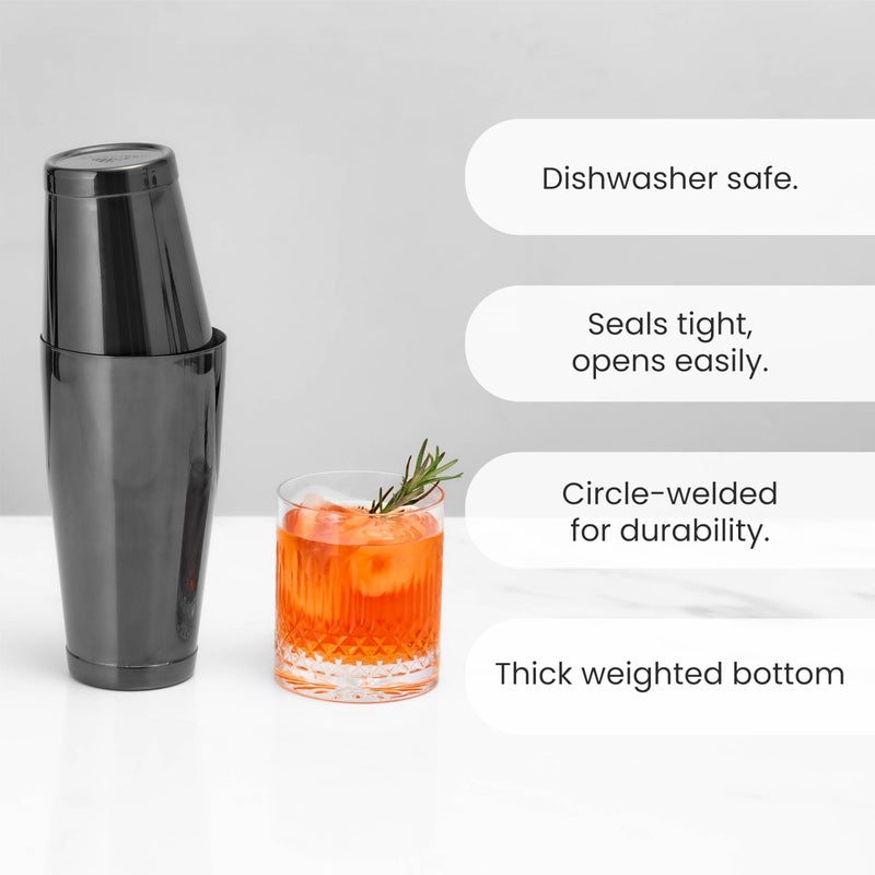 A Bar Above Professional Boston Shakers Set, 18 Oz & 28 Oz, Weighted Cocktail Shaker Set, for Bartenders, Pro Bar Shaker, Made from Premium Stainless Steel 304, Essential Bars Tools, for Drink Making - Image 5