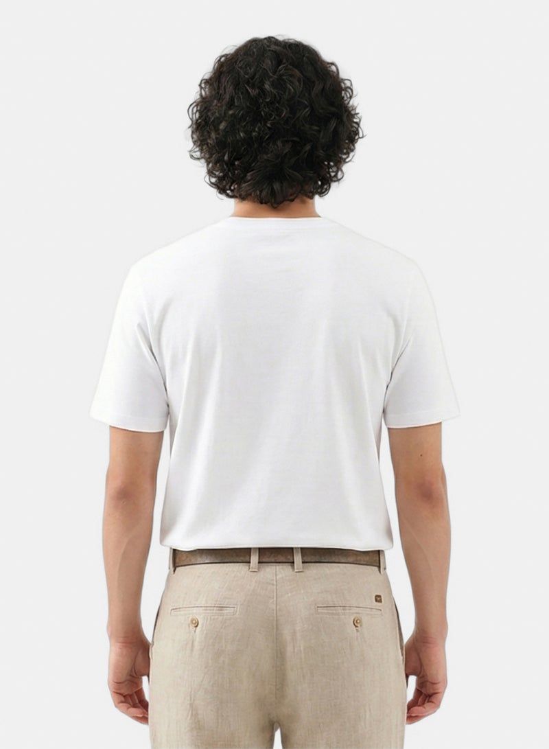 RAVIN Men Solid Crew Neck Short Sleeves Basic Tee - Image 2