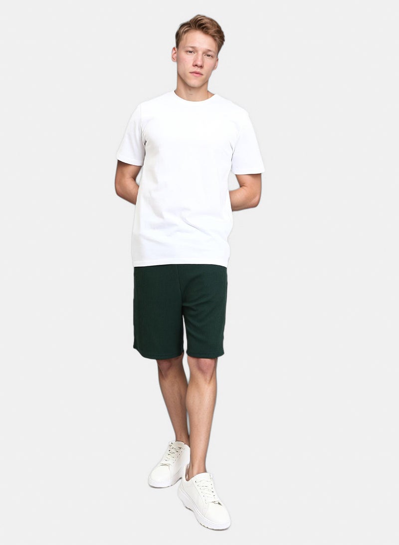 RAVIN Men Solid Crew Neck Short Sleeves Basic Tee - Image 5