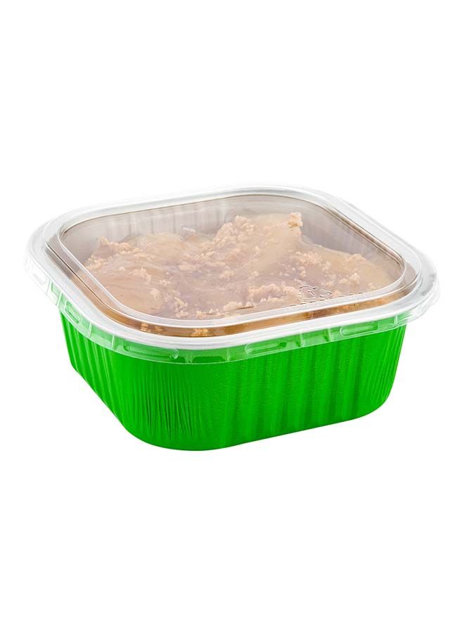 Restaurantware LIDS ONLY: Flat Lids For 10 Ounce Disposable Ramekins, 100 Square Lids For Creme Brulee Disposable Cups - Clear Plastic Lids For Disposable Baking Cups, Baking Cups Sold Separately - Image 4