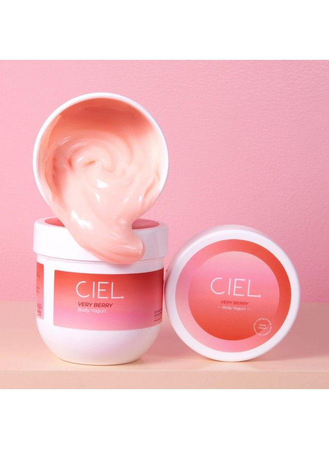 CIEL Body Yogurt For Soft Hydrated & Supple Skin ; Lightweight Long Lasting Moisturizer ; 200 Gm ; 100% Vegan For All Skin Types (Very Berry) - Image 4