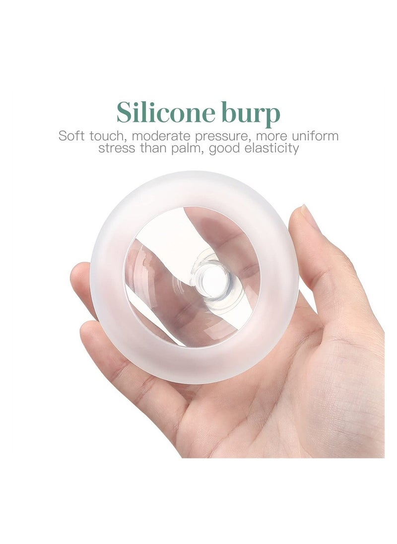 SYOSI - 2PCS Chest Percussion Cup, Chest Physical Therapy Aids, Mucus Removal Device Flutter Valve Mucus Removal Device Professional Palm Sputum Remover (S+L) - Image 1