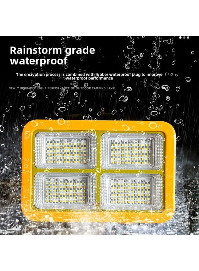 كشاف LED متعدد الوظائف خارجي مقاوم للماء وشحن بالطاقة الشمسية، مصباح يدوي قوي، فانوس تخييم محمول، اللون: V19-solar Flashlight Model (100w) - Image 4