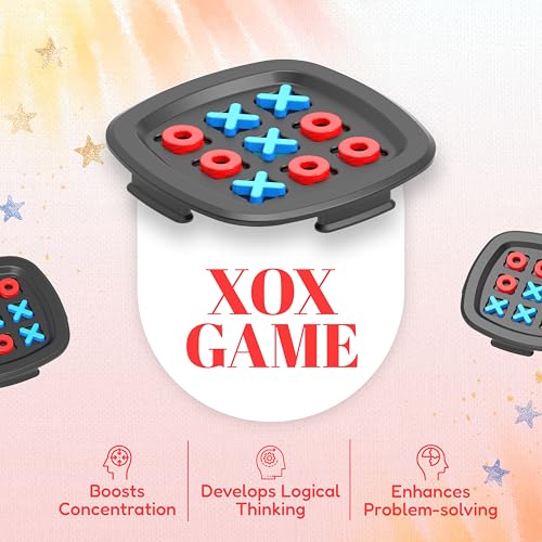 FLYI Combo of 2-in-1 BLOWEST Colorful Memory Chess & XOX Game for Kids & Adults, 3+ Years, Memory Match Stick Chess Game, Family Funny Block Board Games, Brain Training & Educational Board Games - Image 3