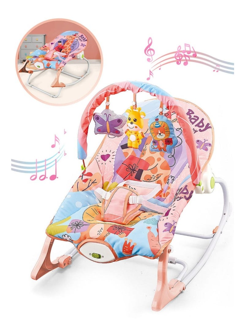 umbrella High quality automatic baby rocking chair with toys and music - Image 3