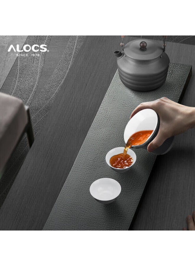 ALOCS Ailu Customer Outdoor Kettle, Tea Set, Camping Kettle, Self-driving Tour Equipment, Tea Brewing Pot, 1.3l Xintang Kettle - Image 4