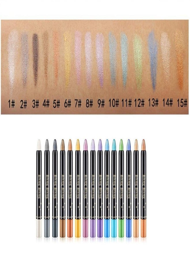 Digital Shoppy Bling Bling Colorful Eye Shadow Pen Highlighter Eye Stick Waterproof Long Lasting Eye Makeup (13) - Image 5