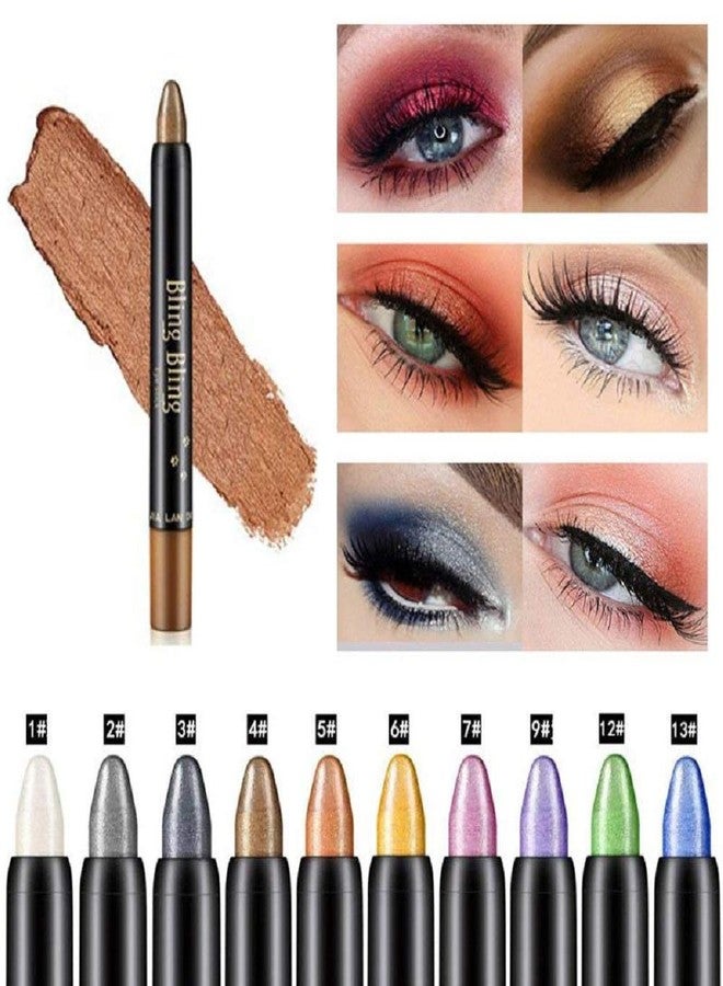 Digital Shoppy Bling Bling Colorful Eye Shadow Pen Highlighter Eye Stick Waterproof Long Lasting Eye Makeup (13) - Image 3