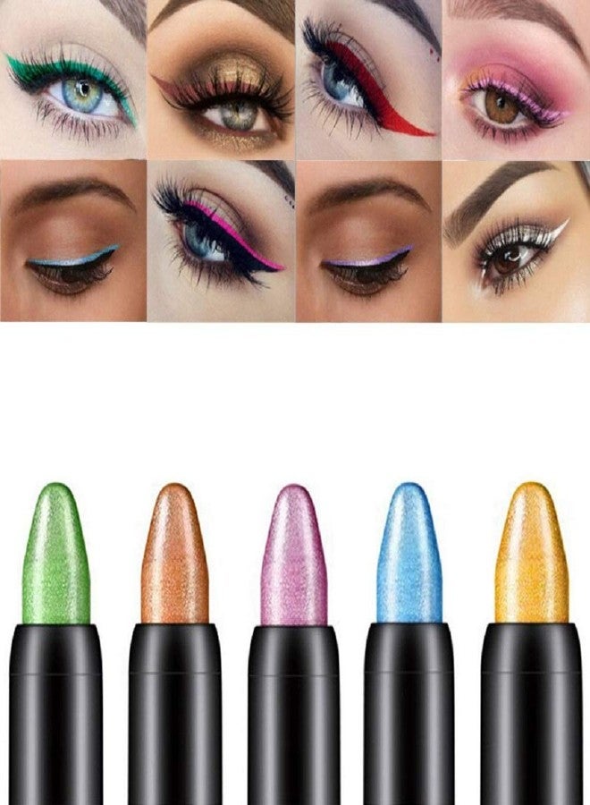 Digital Shoppy Bling Bling Colorful Eye Shadow Pen Highlighter Eye Stick Waterproof Long Lasting Eye Makeup (13) - Image 2