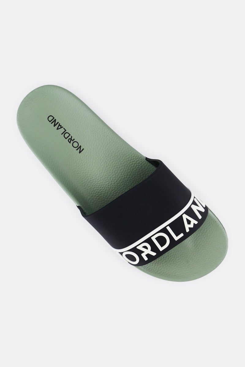Nordland Men Brand Logo Slip On Slides, Multicolor  - Image 4