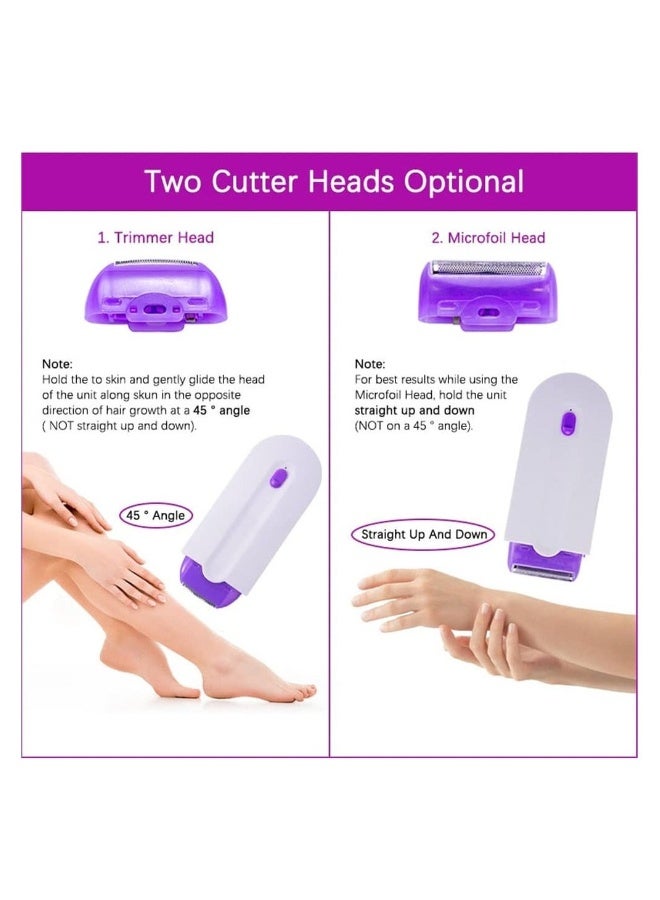 إسكدنيا جهاز إزالة الشعر القابل لإعادة الشحن بتقنية الإحساس بالضوء للتخلص من الشعر بدون ألم ومناسب لجميع أجزاء الجسم. - Image 4