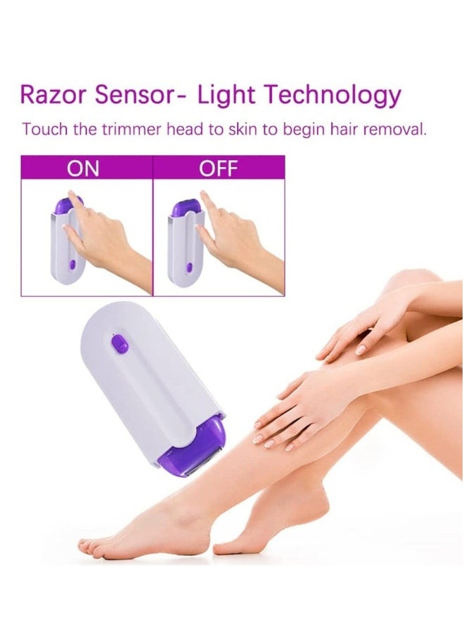 إسكدنيا جهاز إزالة الشعر القابل لإعادة الشحن بتقنية الإحساس بالضوء للتخلص من الشعر بدون ألم ومناسب لجميع أجزاء الجسم. - Image 3