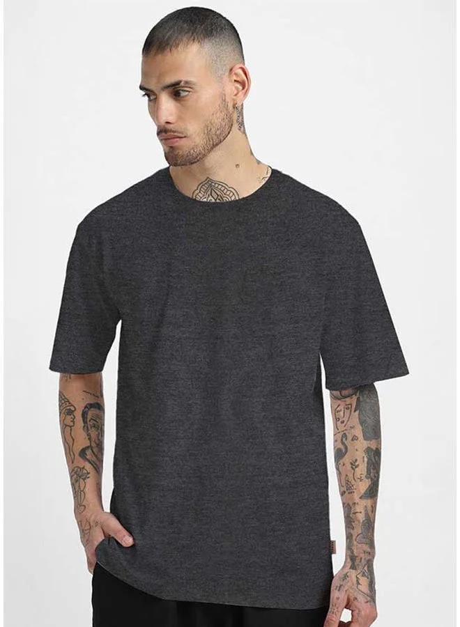 فيردو تيشيرت فيردو قطن خالص مقاس كبير نصف كم للرجال أنثرا