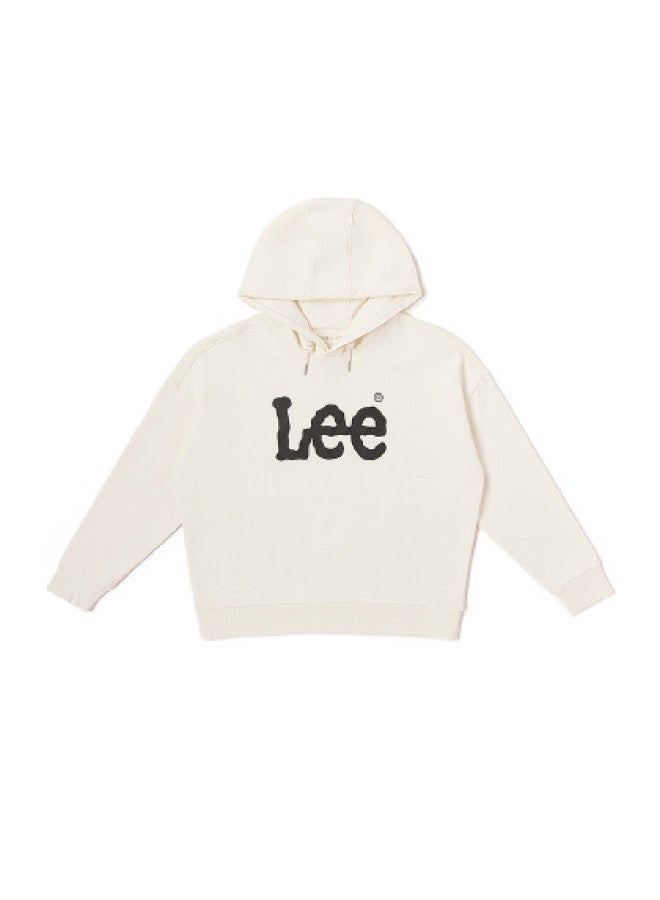 LEE Mall Same Style Oversize Large Logo Print Women's Hooded Sweatshirt Loose Casual - Image 1