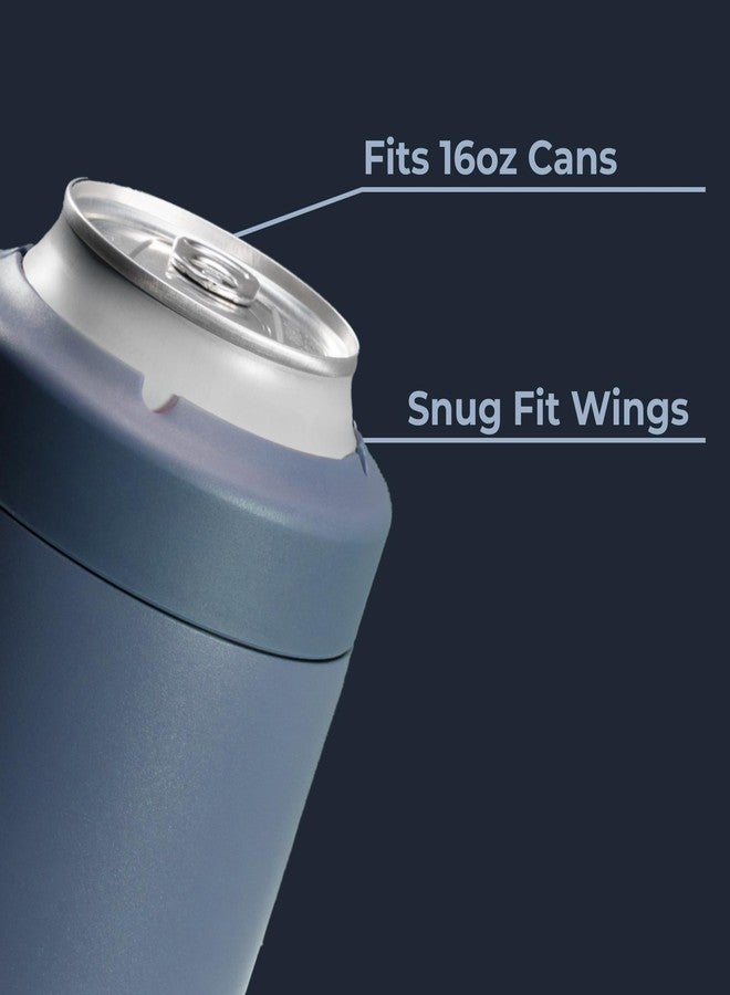 إبريق مائي حافظة مشروبات هيدرو جاج القياسية - كوب معزول 2 في 1 - حامل علب من الفولاذ المقاوم للصدأ بقاعدة مطاطية مانعة للانزلاق - غطاء لولبي - آمن للغسل في غسالة الأطباق - 16 أونصة، كاسكيد - Image 4