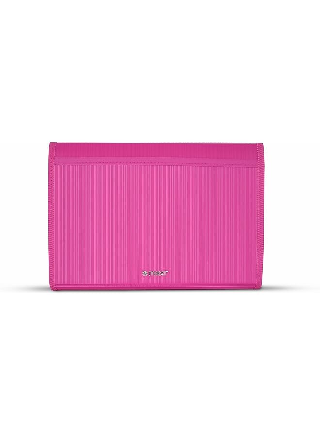 ماكسي ملفات توسيع 13 شبكة مع خيط وردي 13 جيبًا مجلدات توسيع لتخزين مستنداتك وسهلة الحمل - Image 3