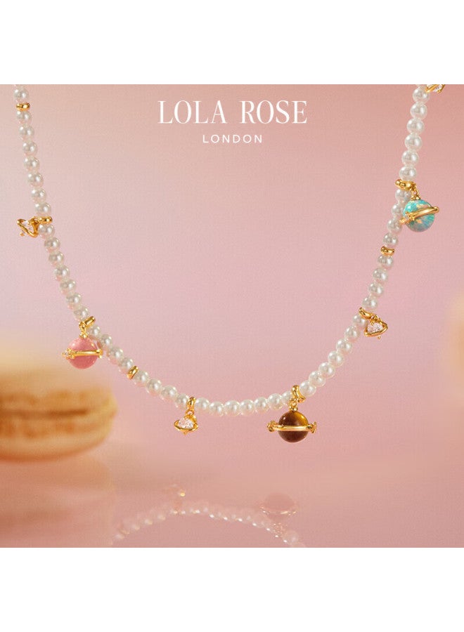 LOLA ROSE قلادة لولا روز المركزية للشمس للنساء، قلادة لؤلؤ، هدية مهرجان تشيشي، هدية عيد الحب، هدية عيد ميلاد للنساء، هدية تشيشي - Image 2