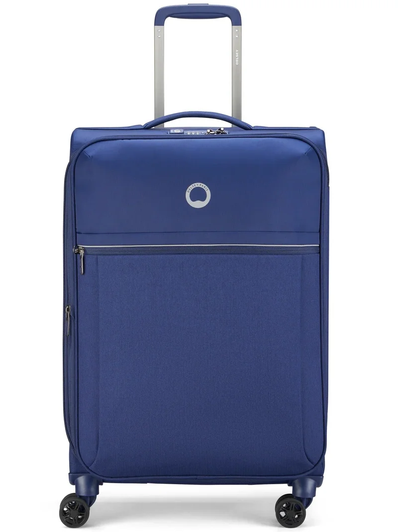 ديلسي _باريس حقيبة سفر بروشانت . بعجلات مزدوجة قابلة للتوسيع  سم أزرق
