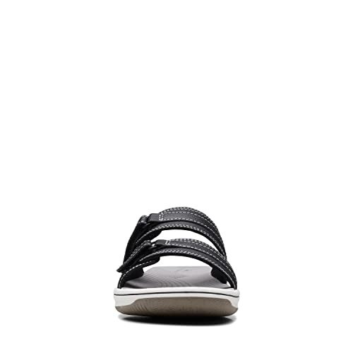 Clarks Women's Breeze Piper Slide Sandal, Black, 9 - Image 4
