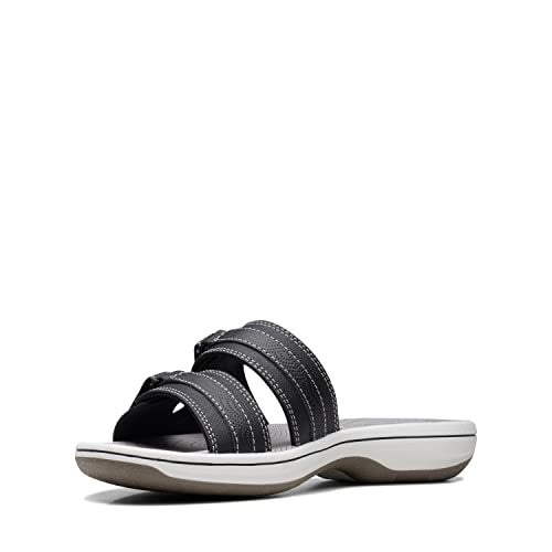 Clarks Women's Breeze Piper Slide Sandal, Black, 9 - Image 5