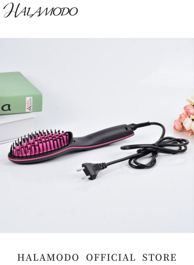 هالامودو مجفف شعر كهربائي مشط فرد الشعر مع شاشة LCD مشط تصفيف الشعر الأيوني مشط حديد ساخن وفرشاة شعر - Image 5