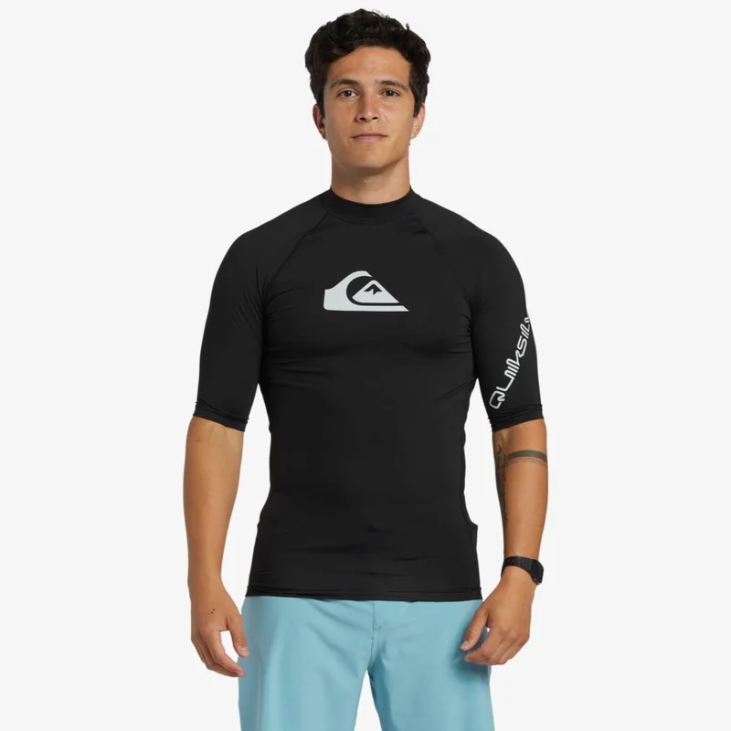 كويك سيلفر All Time Short Sleeve UPF 50 Rash Vest - Men