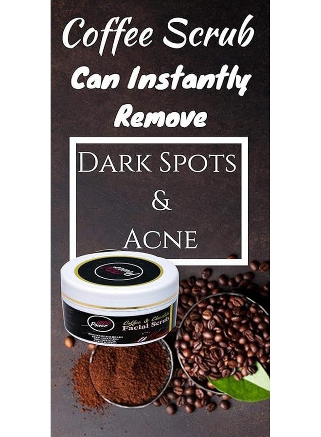 INDOPOWER Chocolate Coffee Face Scrub Exfoliating And Clarifying Skin Reduces blackheads Whitehead Sun Burns Dead Cell No Sulphate No Paraben All Skin Type Exfoliator For Men & Women (1) - Image 4