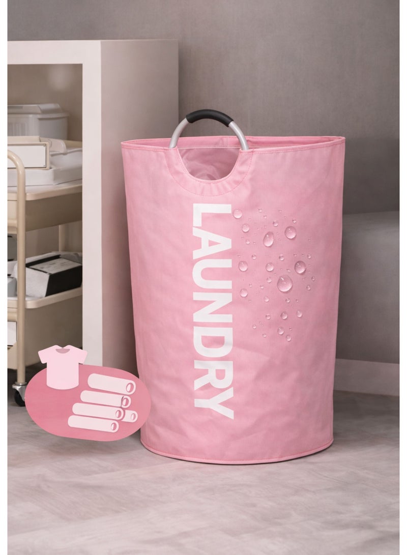 TSUMAB Collapsible Laundry Basket with Aluminum Handles – Large Capacity, Water-Resistant Fabric, Foldable Clothes Hamper for Home & Bedroom - Image 5