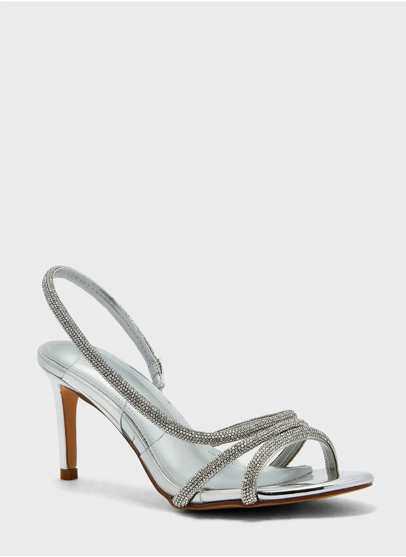 Ella Limited Edition Diamante Double  Strap  Sandal