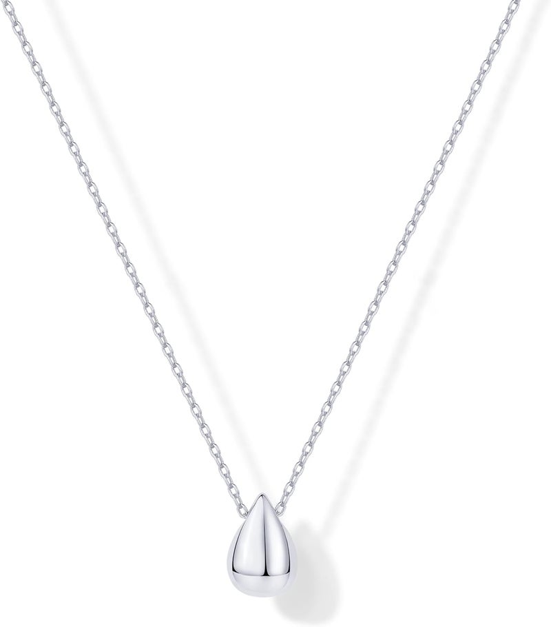 PAVOI 14K Gold Plated Dainty Pear Pendant Necklace for Women | Tear Pendant Necklaces - Image 1