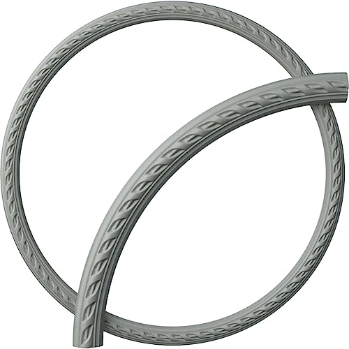 Ekena Millwork CR36ME Medway Ceiling Ring (1/4 of Complete Circle), 35 1/2"OD x 31 1/2"ID x 2"W x 7/8"P , White - Image 1