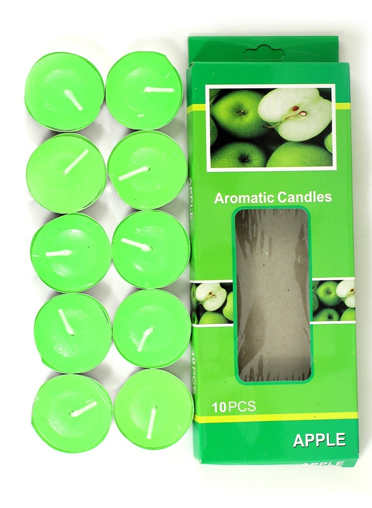 Madhoor Apple  Candle 10 Piece