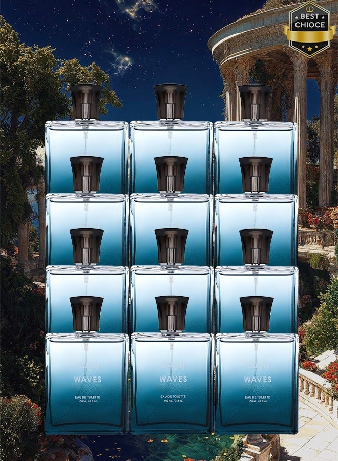 Waves 12 Pieces Waves Perfume For Men 100ml EDT - Image 1