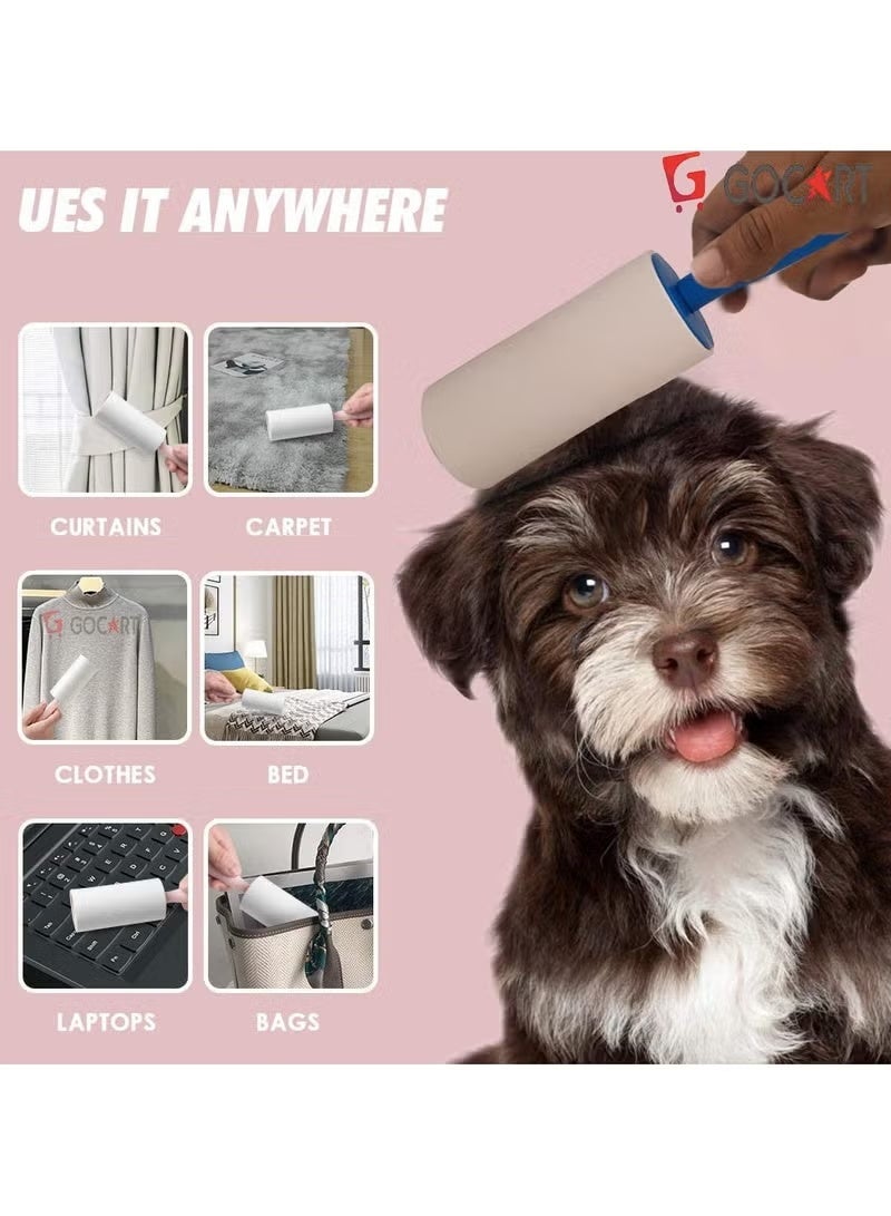 بكرة إزالة الوبر مع 5 عبوات قابلة لإعادة التعبئة لإزالة شعر الكلاب والملابس ,الأثاث والغبار - Image 2