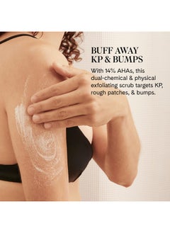 Fur Fur KP Body Scrub - Powerful 14% AHA Body Scrub for Keratosis Pilaris or Rough Patches to Smooth and Clear Skin using Lactic Acid and Physical Exfoliants While Moisturizing the Skin - 6 oz  - Image 2
