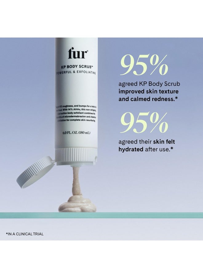 Fur Fur KP Body Scrub - Powerful 14% AHA Body Scrub for Keratosis Pilaris or Rough Patches to Smooth and Clear Skin using Lactic Acid and Physical Exfoliants While Moisturizing the Skin - 6 oz  - Image 3